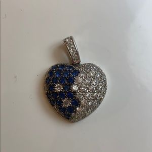 Silver heart pendant